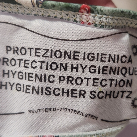 Endless Moon Yellow Printed Swimsuit With Belt Size Large - Picture 4 of 5